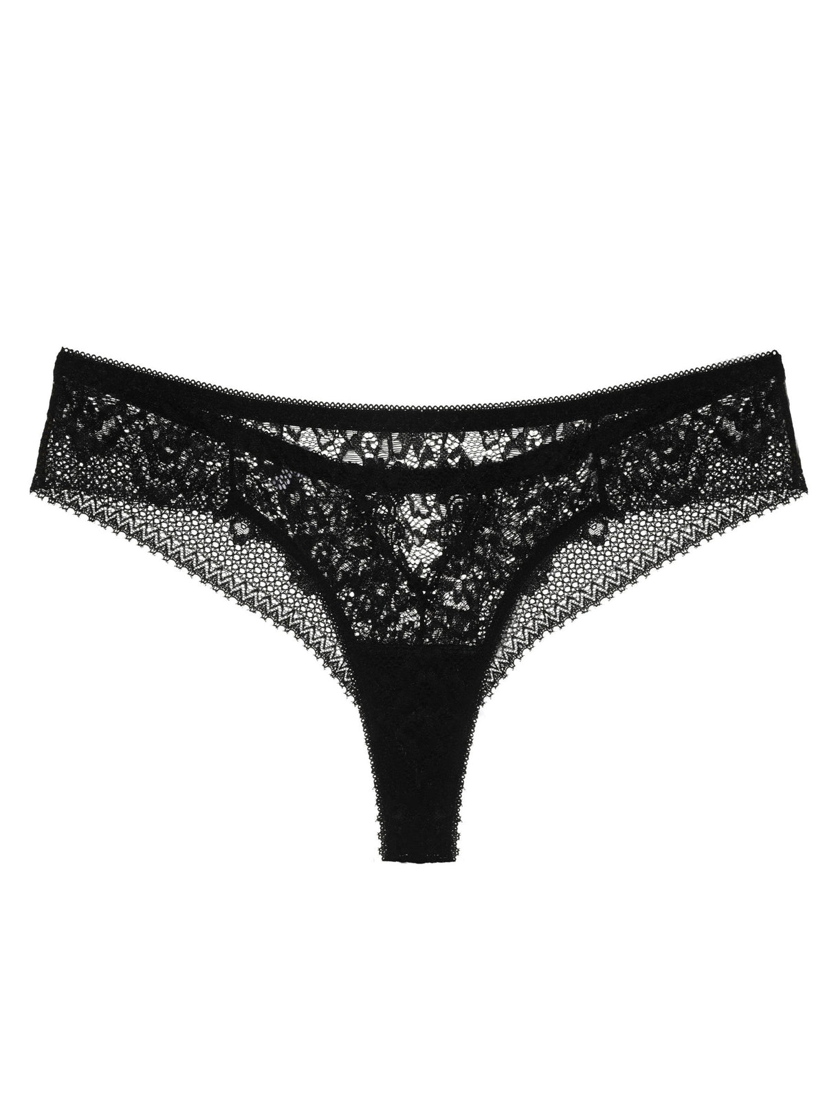 Brisa Spitzen-Tanga – Schwarz