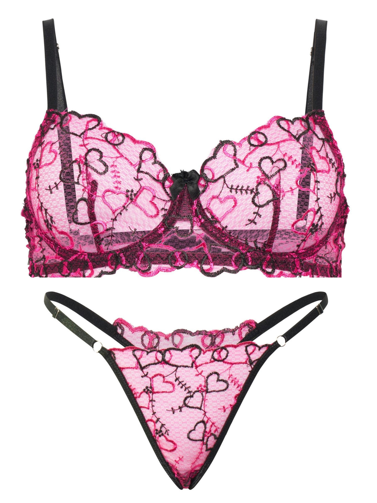 Iliana Spitzen-Dessous-Set