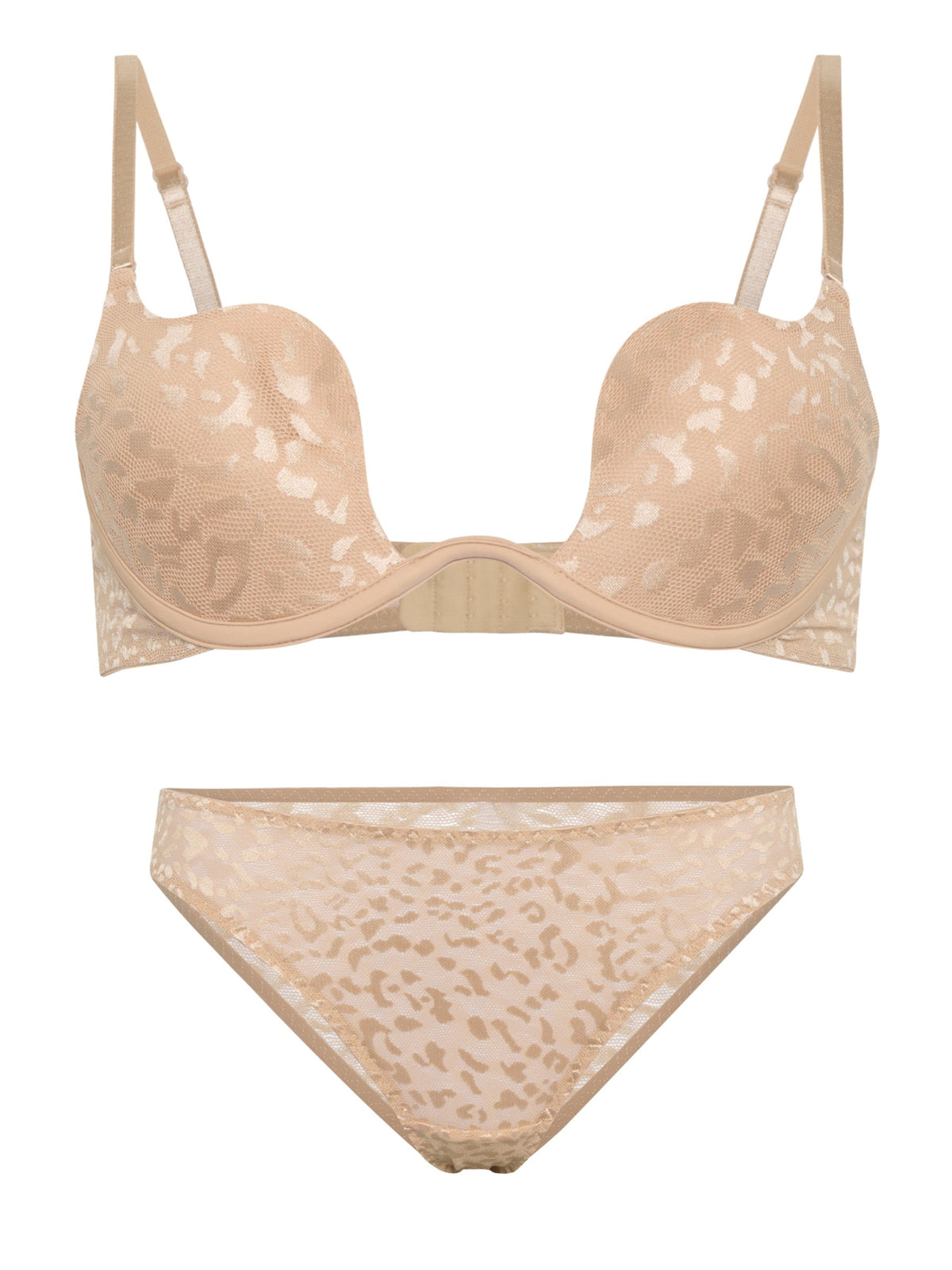 Celeste Push-up Dessous-Set – Beige