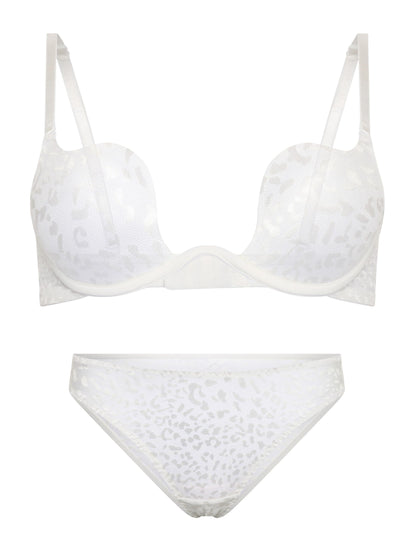 Celeste Push-up Dessous-Set – Weiß