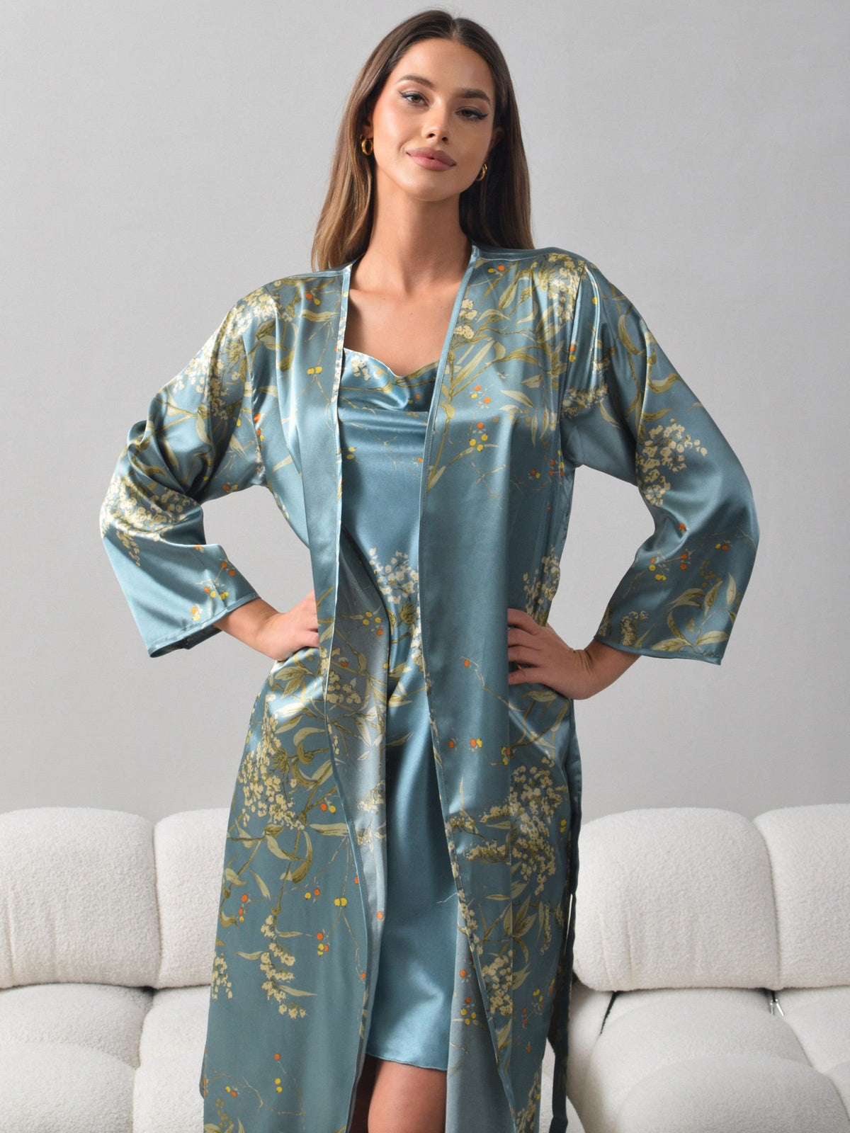 Carmina Satin-Kimono