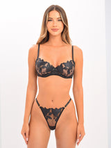 Damen Spitzen-Dessous-Set mit Stickerei – Alejandra
