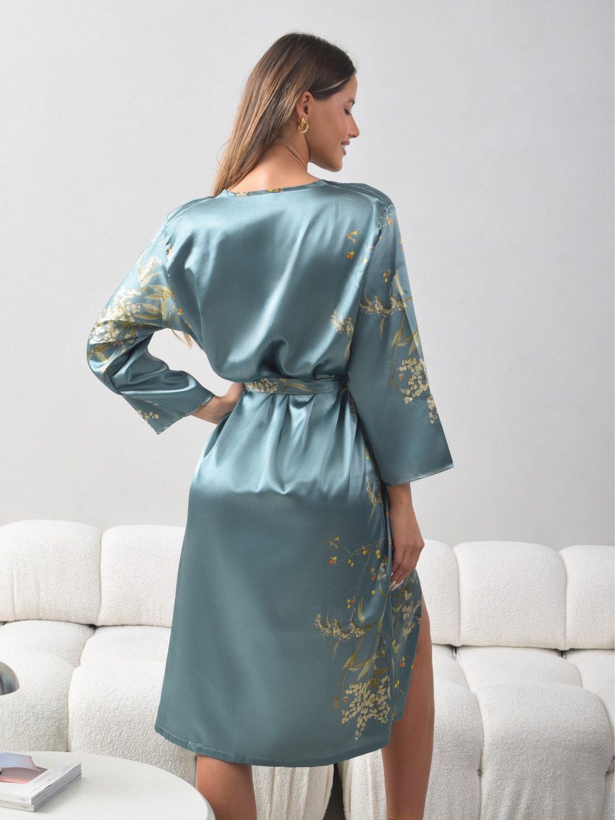 Carmina Satin-Kimono