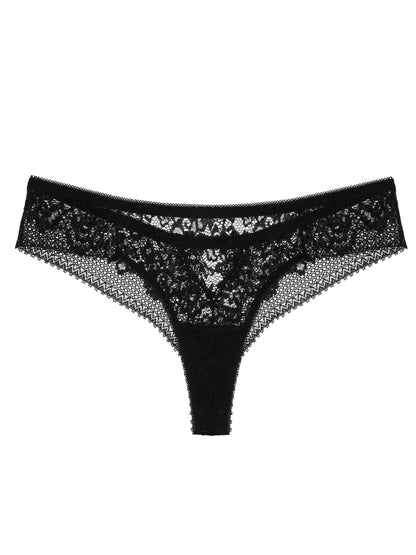 Brisa Spitzen-Tanga – Schwarz