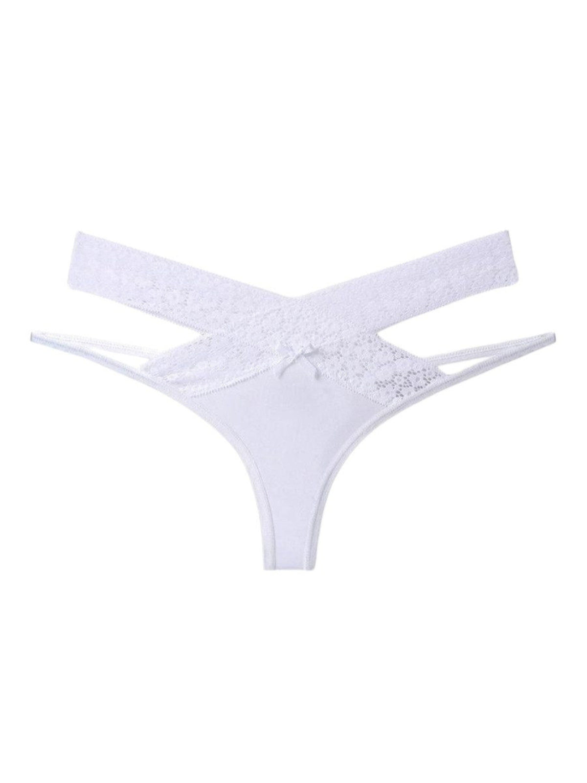 Zinnia Spitzen-Tanga – Weiß