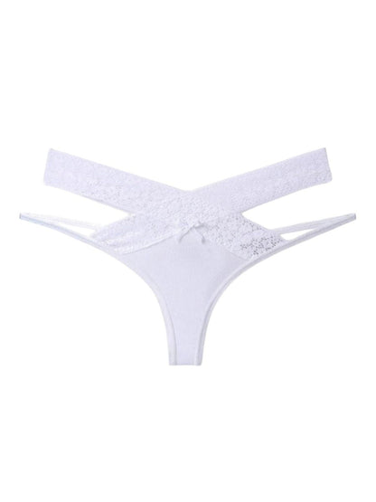 Zinnia Spitzen-Tanga – Weiß
