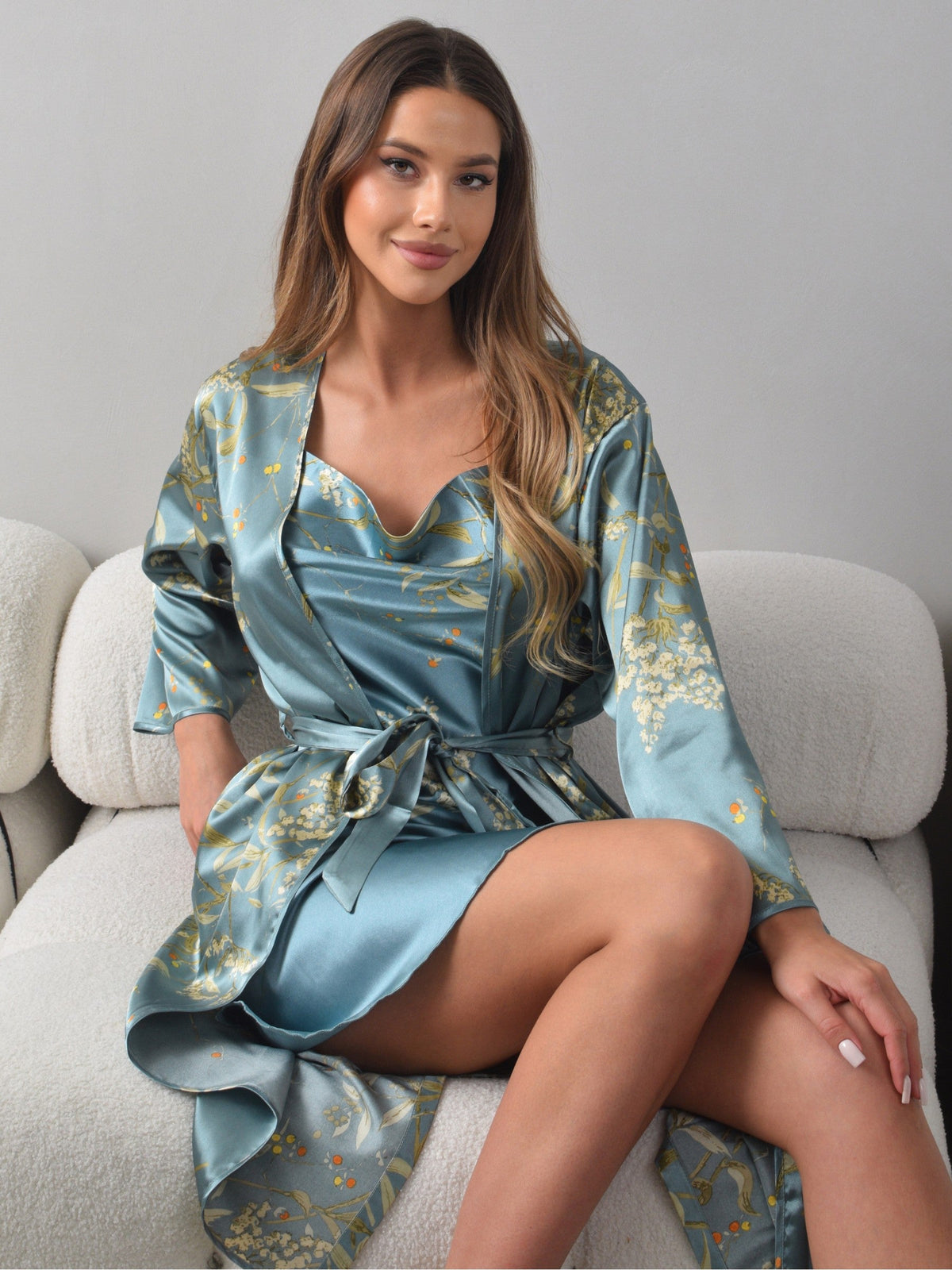 Carmina Satin-Kimono