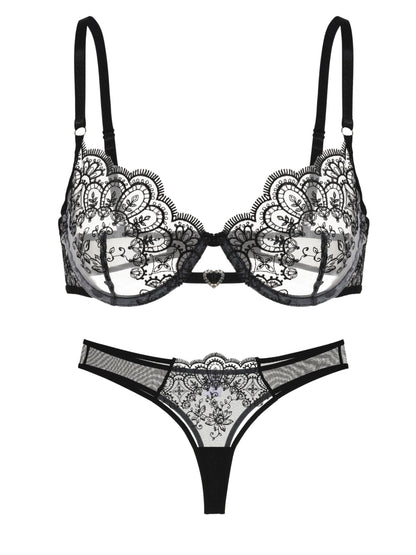 Viviana Push-up Dessous-Set – Grün
