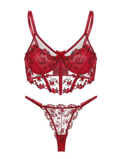 Rosella Spitzen-Dessous-Set