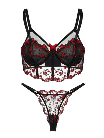 Rosella Spitzen-Dessous-Set