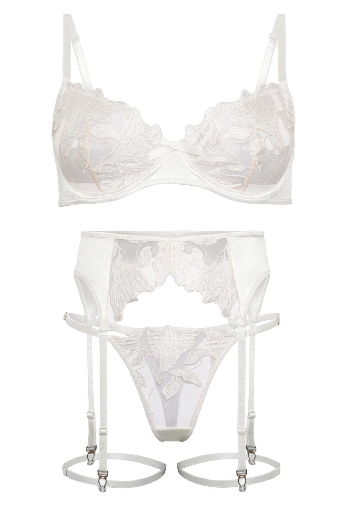 Sienna Satin-Dessous-Set