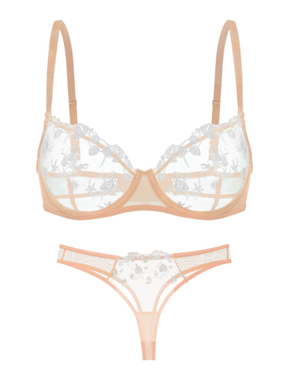 Ramira Push-up Dessous-Set – Weiß